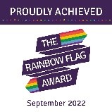 Rainbow Flag Award September 2022 Logo